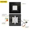 Nuwatt 6" LED Square Retrofit Black Trim Recessed Lights 5CCT 2700K/3000K/3500K/4000K/5000K Selectable 4 PK NW-SQ-C6-14W-5CCT-BLK-4P - alternate 5